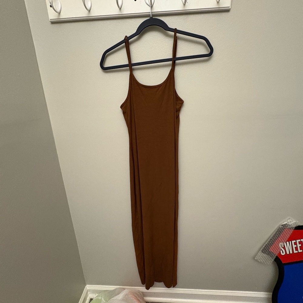 Chic Brown Maxi Dress